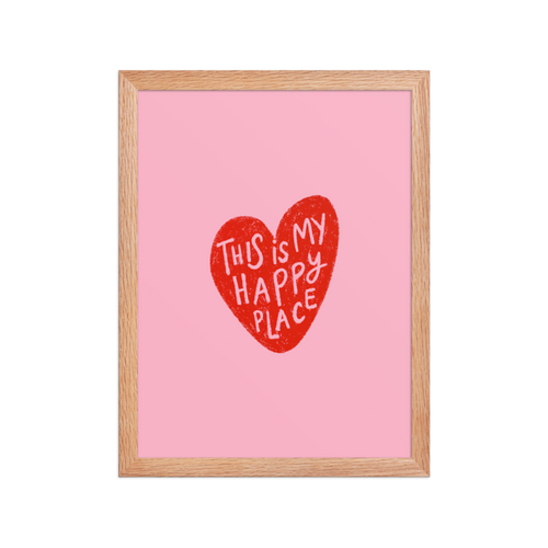 This Is My Happy Place Framed Art Print