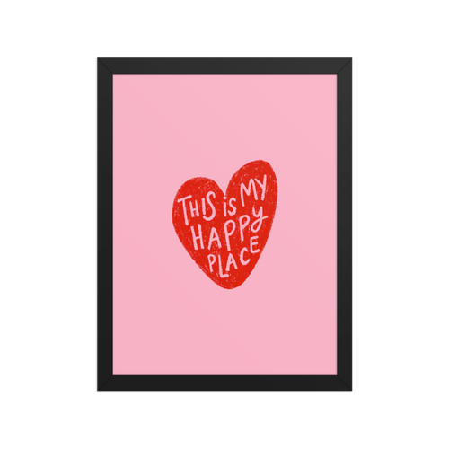 This Is My Happy Place Framed Art Print