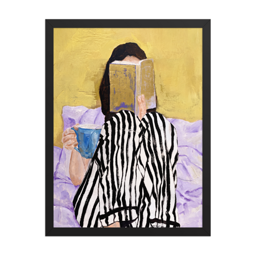 Morning Read Framed Art Print