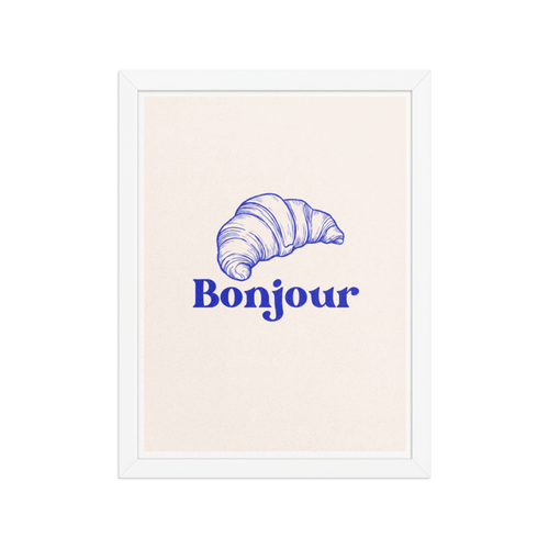 Bonjour Framed Art Print