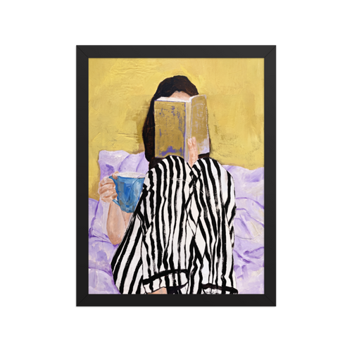 Morning Read Framed Art Print