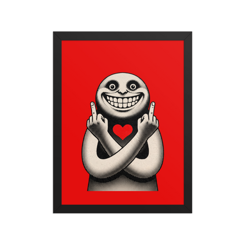 Passive Aggressive Love Framed Art Print