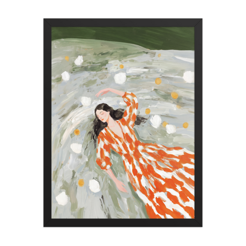 Floating in Bloom Framed Art Print