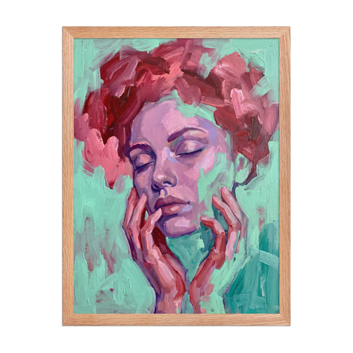 Floral Crown Framed Art Print