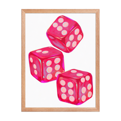 Lucky Dice Framed Art Print