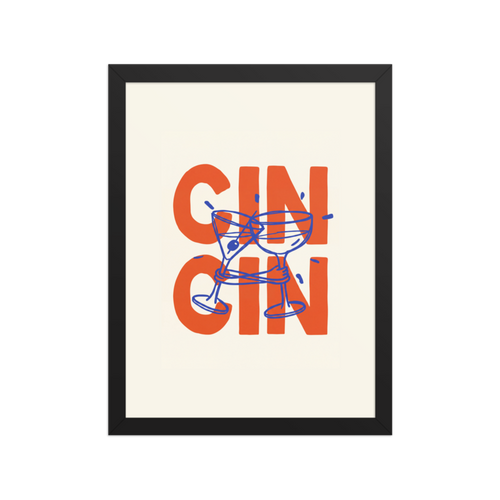 Gin Cin Framed Art Print