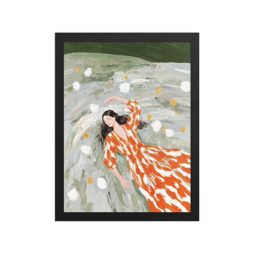 Floating in Bloom Framed Art Print