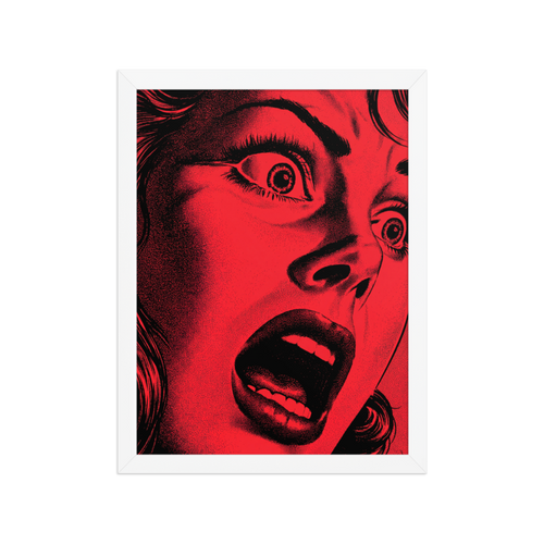 Crimson Scream Framed Art Print