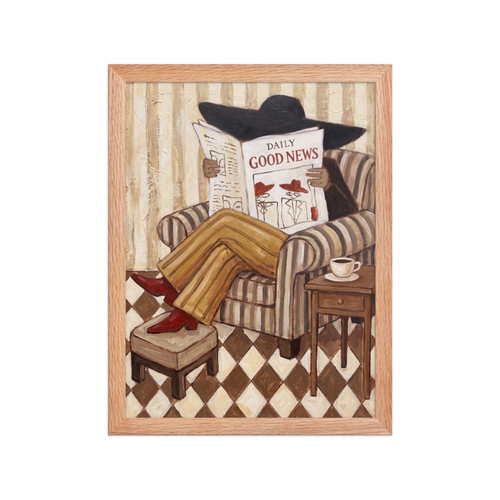 Daily Good News Framed Art Print