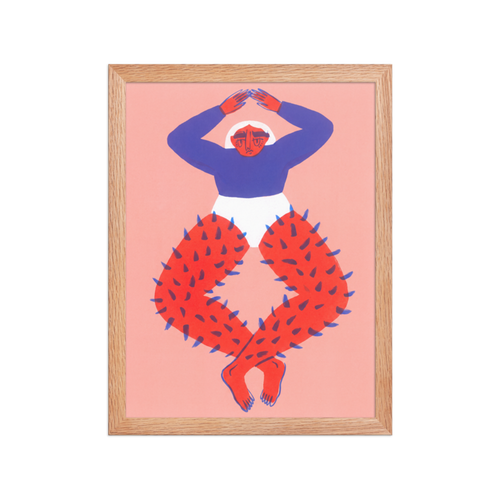 Spiky Legs Framed Art Print