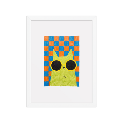 Cool Cat Framed Art Print
