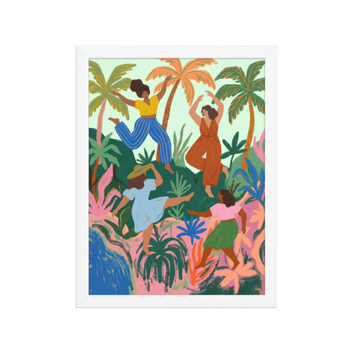 Tropical Dance Framed Art Print